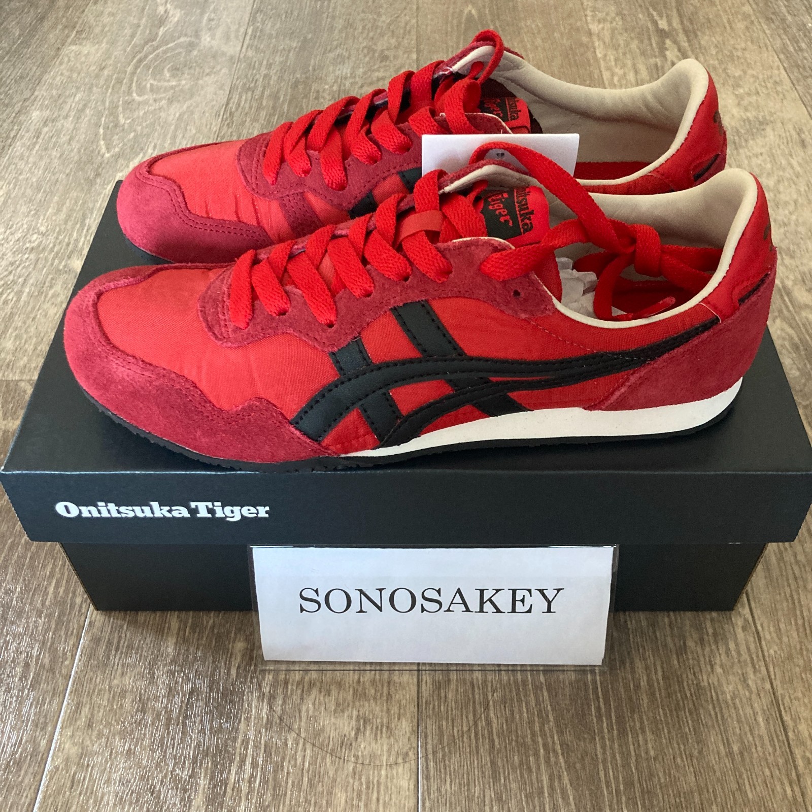 Onitsuka Tiger SERRANO 1183B400 605 CLASSIC RED/BLACK New in Box from Japan