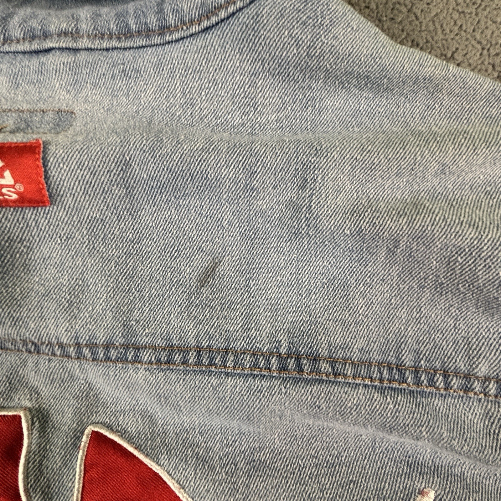 Vintage Mac Tools Denim Trucker Jacket Embroidered Racing Auto Mechanic Men’s XL