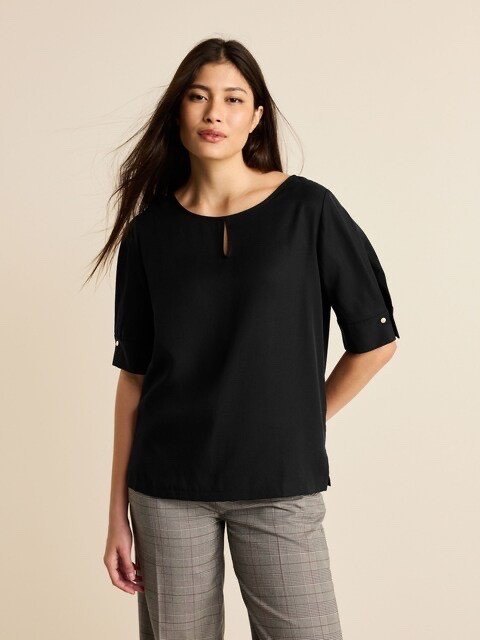 NEW NEXT Ladies Black Short Sleeve Blouse Size 20