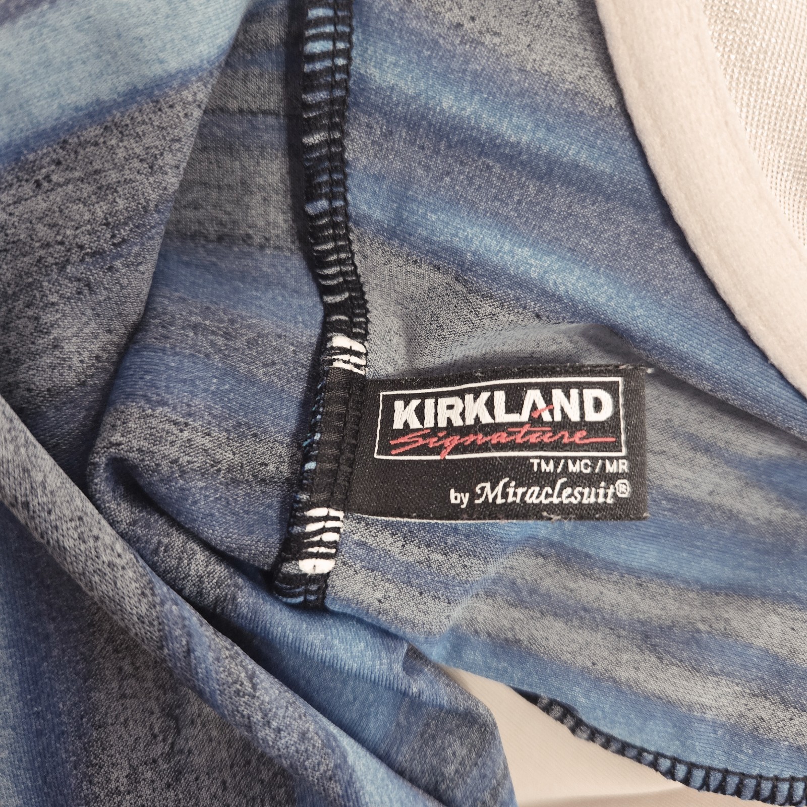 Kirkland MiracleSuit Womens One Piece Swimsuit Size 12 Blue/Teal/Black Lined