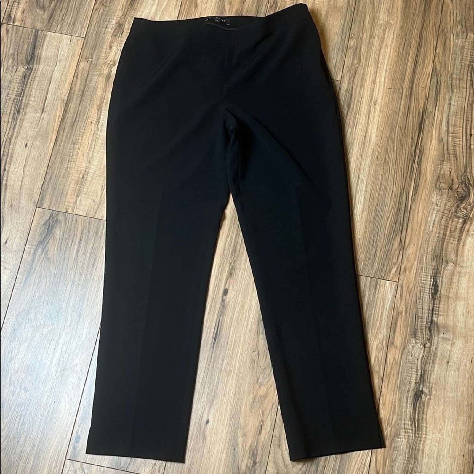 Lafayette 148 New York Slim Black Pants Women’s 8 Bleeker Stretch Dress Trousers