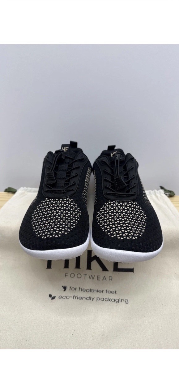 NWT Hike Footwear Stride Black Barefoot Sneaker Unisex Size EU41 W10-10.5 M8-8.5