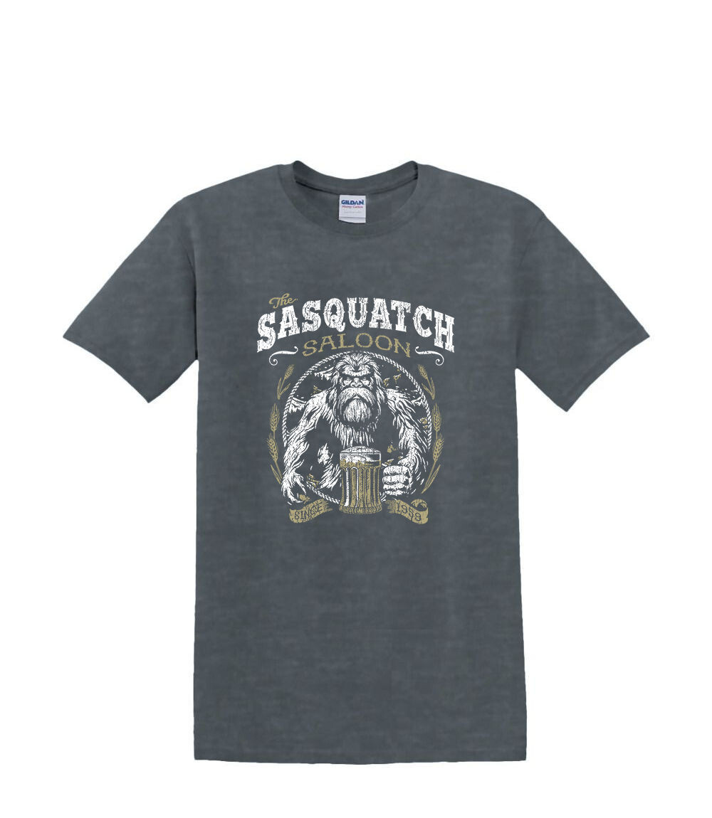 T-Shirt S to 2XL 3XL – SASQUATCH SALOON – BIGFOOT SASQUATCH FUNNY Adult