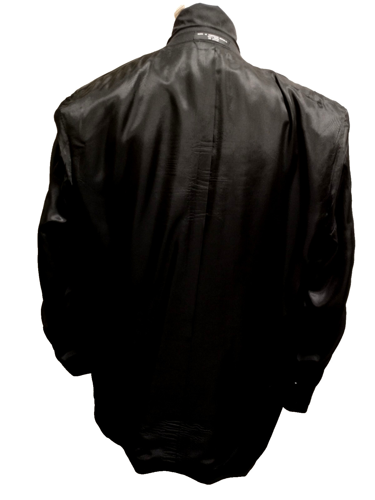 NWOT Jones New York Men Black 100% Wool Satin Detail 2 Button Tuxedo Blazer 46R