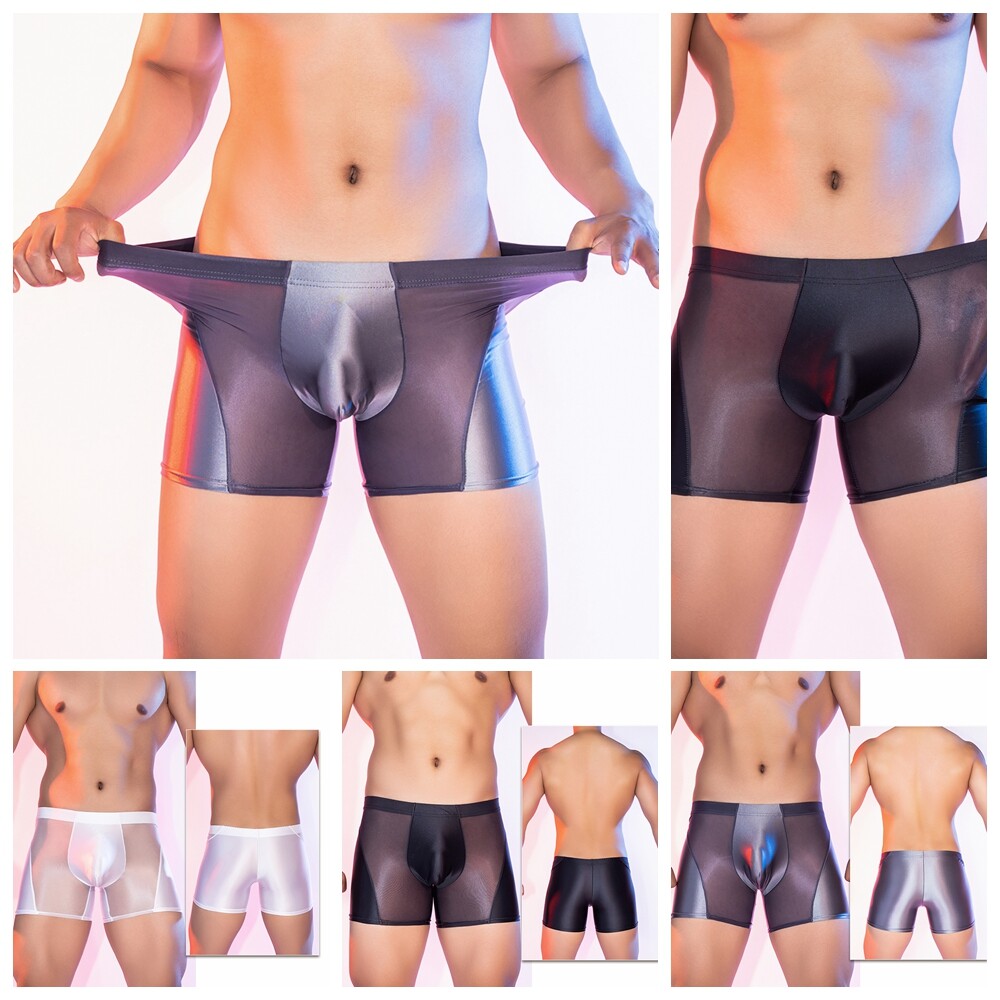 Men’s Underwear Beach Underpants Trim Briefs Middle Waist Thongs Patchwork Club