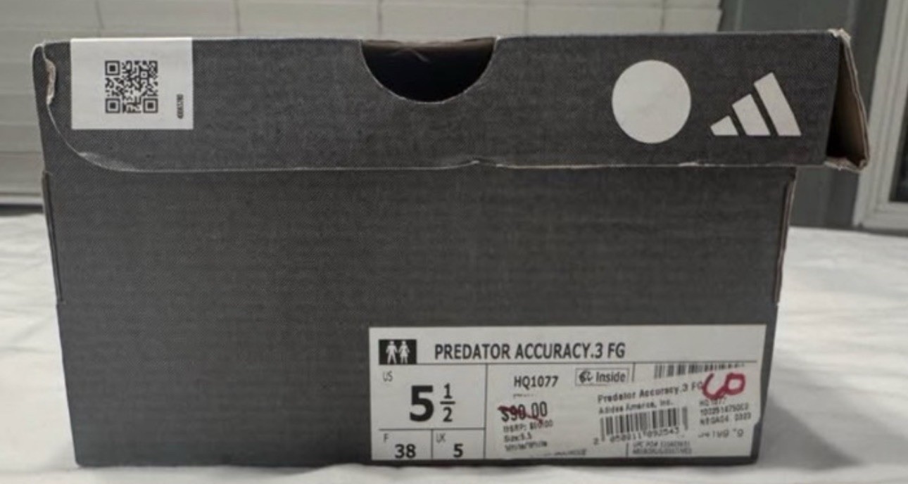 adidas Predator Accuracy.3 FG Football Cleats White Medium (D) US 5.5