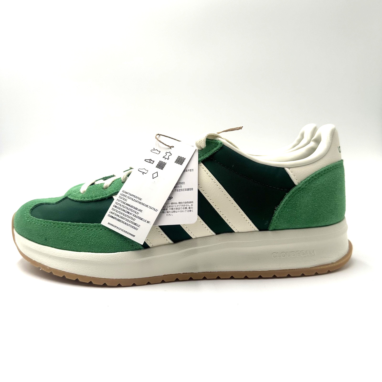 Adidas Run 70S 2.0 Collegiate Green White JI0476 Women’s Size 6