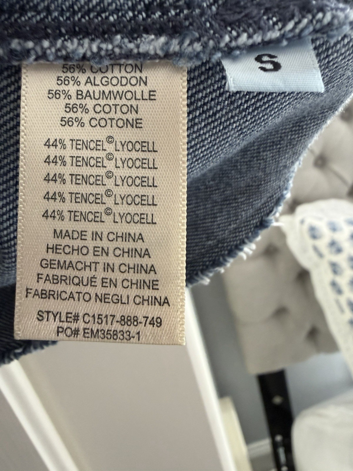 Anthrpologie Cloth & Stone Sleeveless Denim Tank, Size S