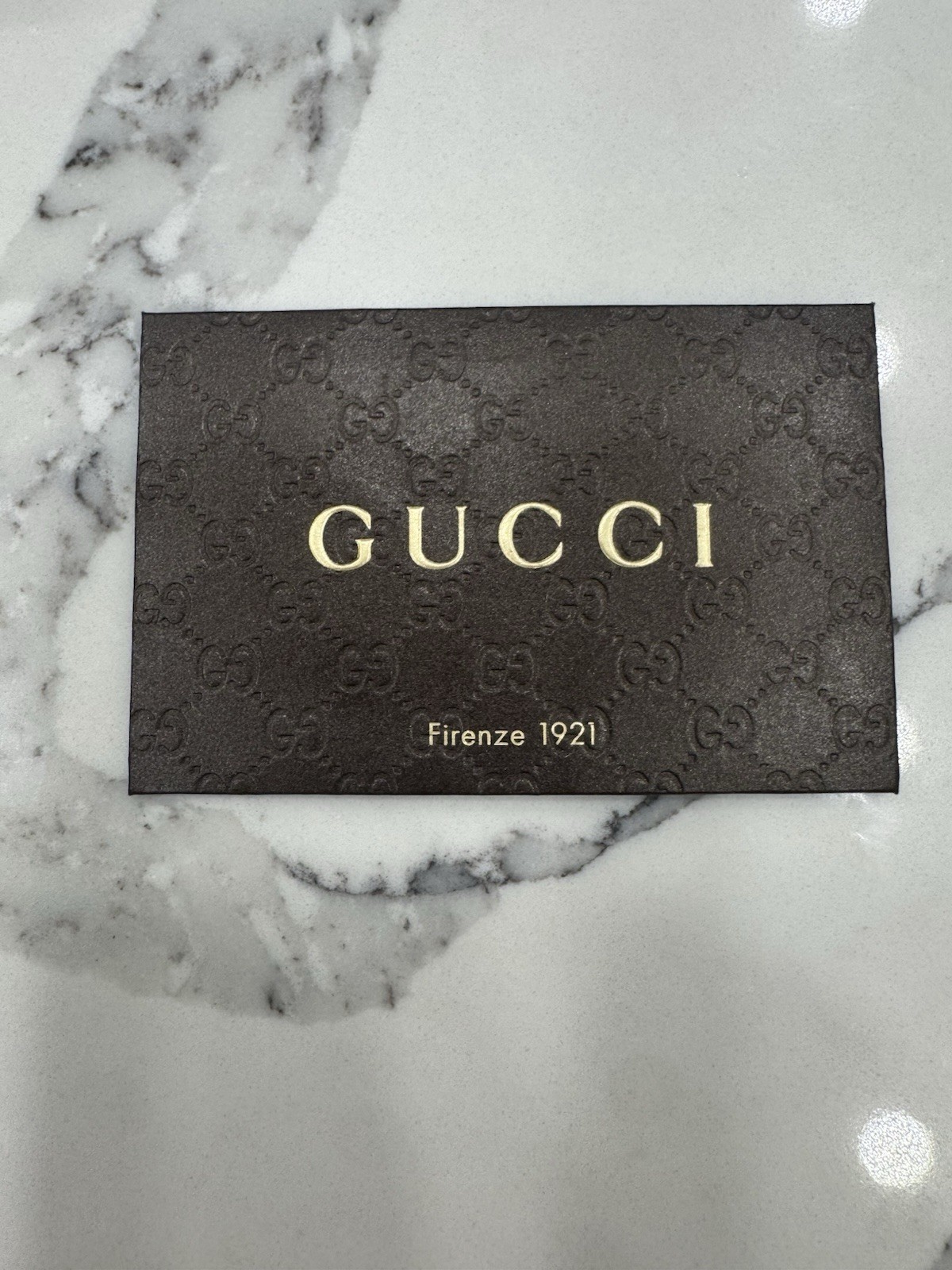 Gucci Men’s Black Micro GG Logo Pattern Bifold Folding Wallet, Logo Accents