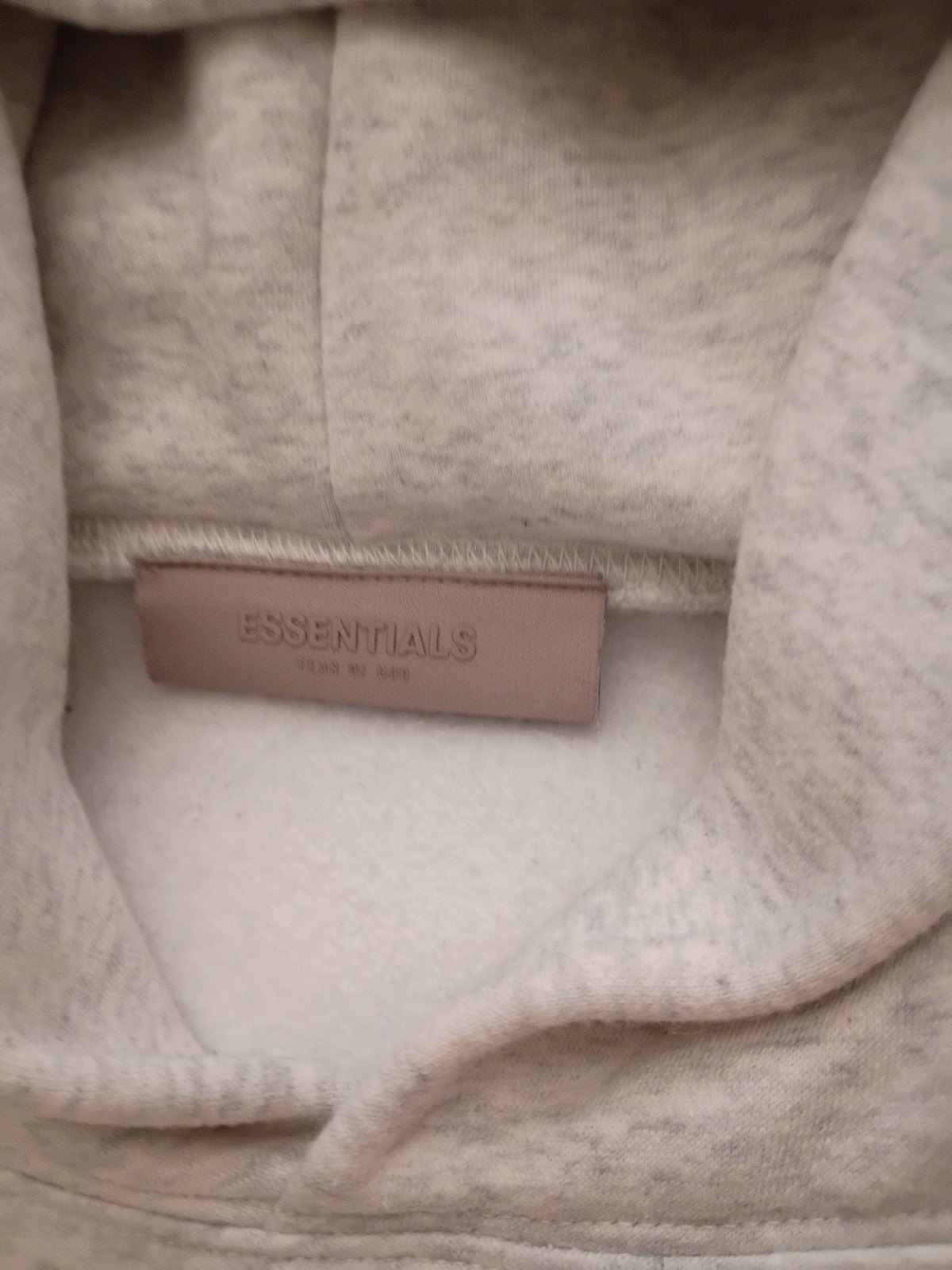 Essentials Fear of God Essentials Men’s White Pullover Hoodie Logo Pockets M