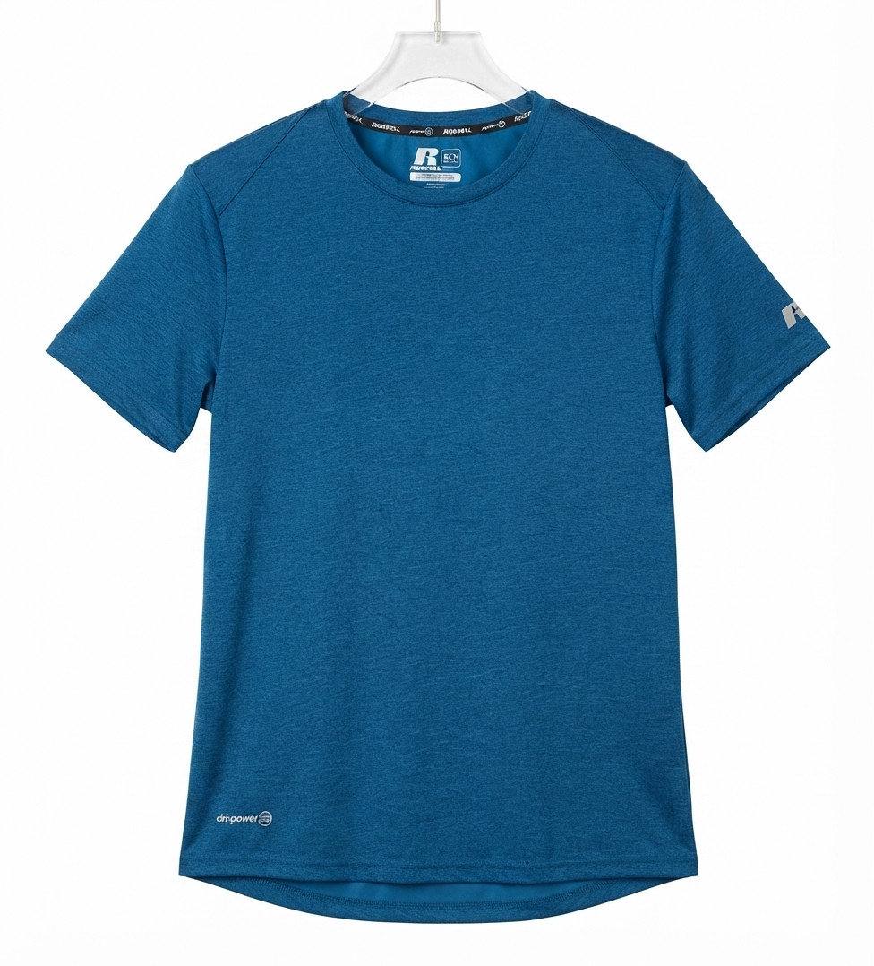 Russell dri-power 360 FRESHFORCE Training Fit Athletic Shirt Mens S Dark Teal