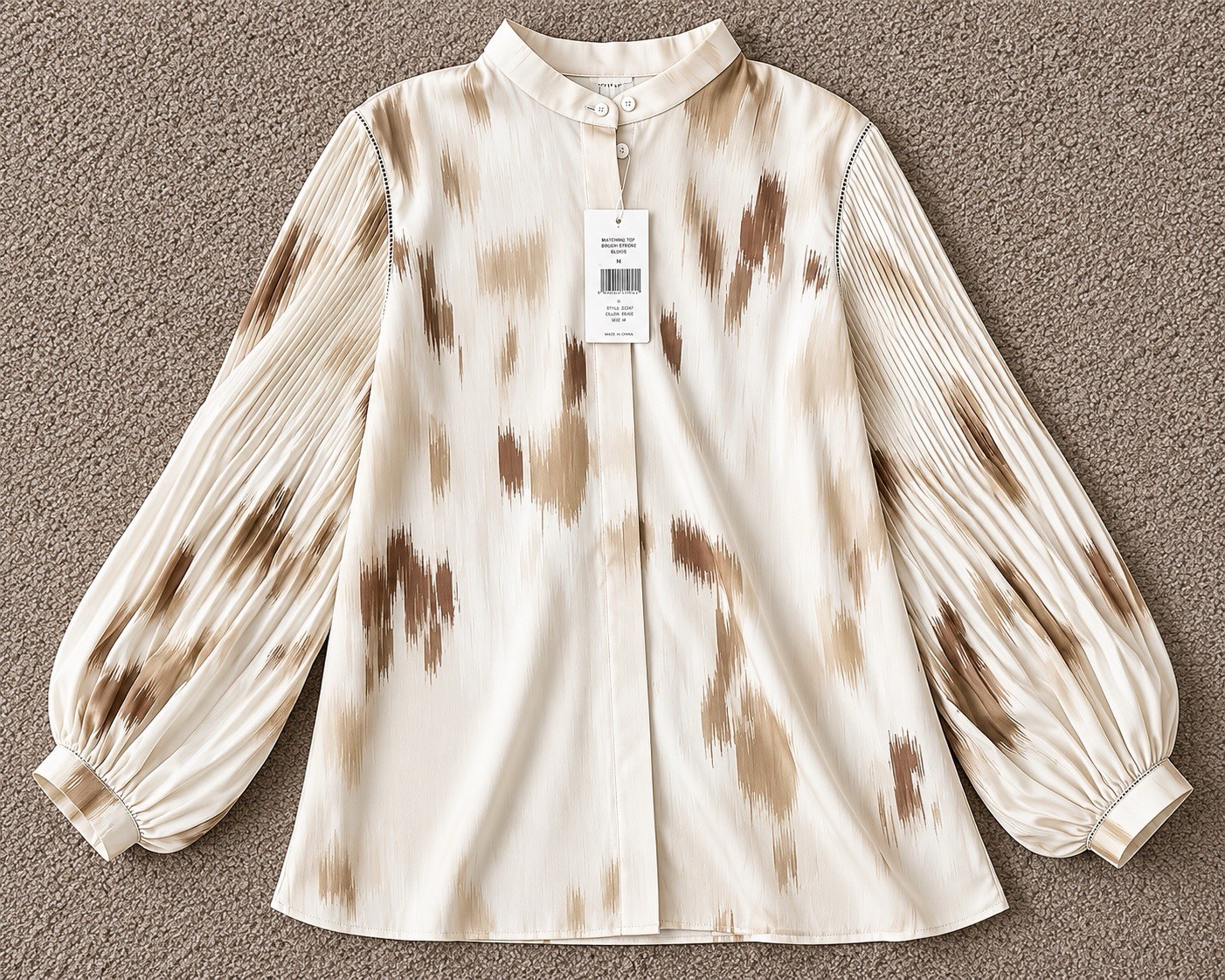 Lafayette 148 New York Stunning polyester Button-Up Blouse Size L NWT