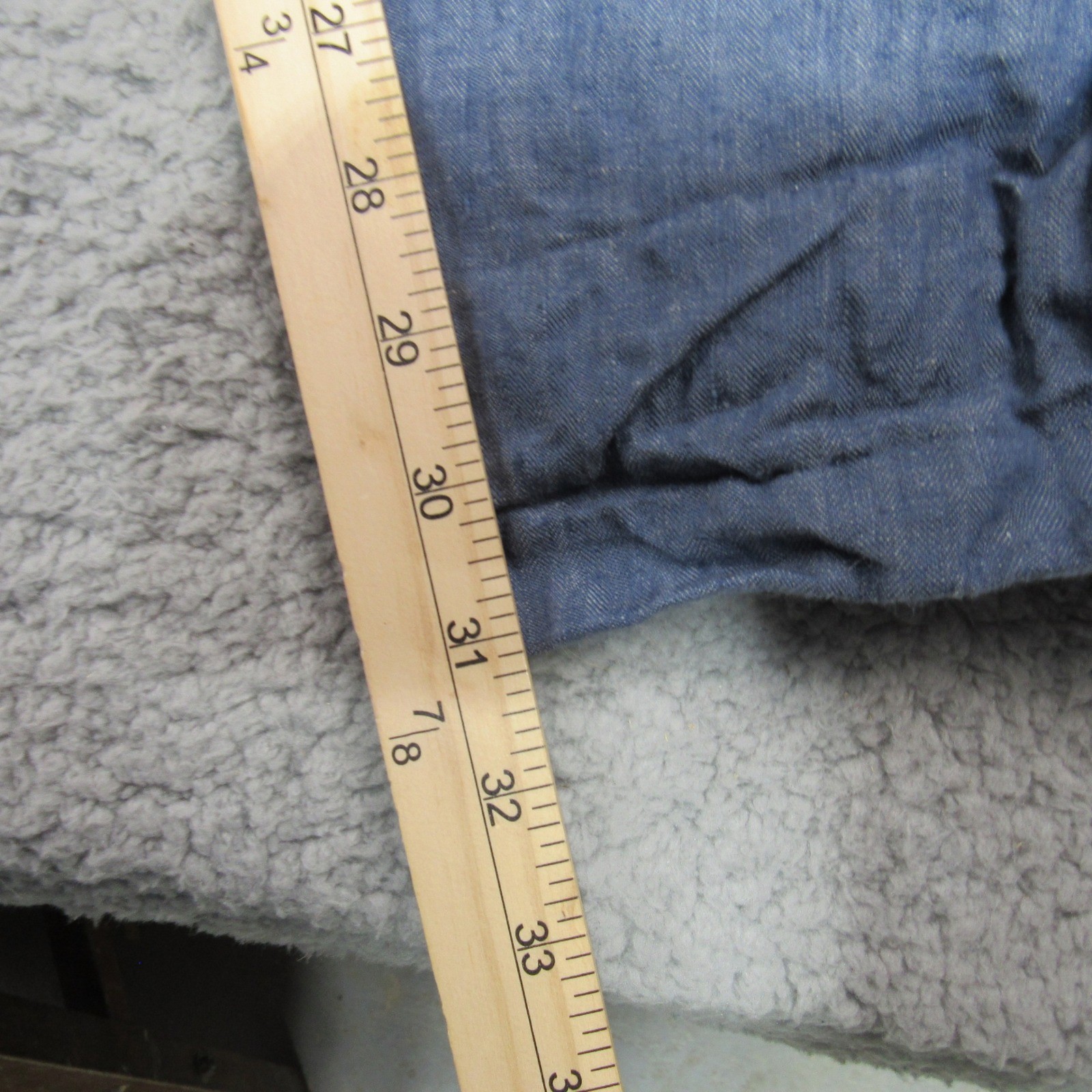 J.Crew Bowery Slim Baird McNutt Irish Linen Blue Herringbone Pants Mens 34×32