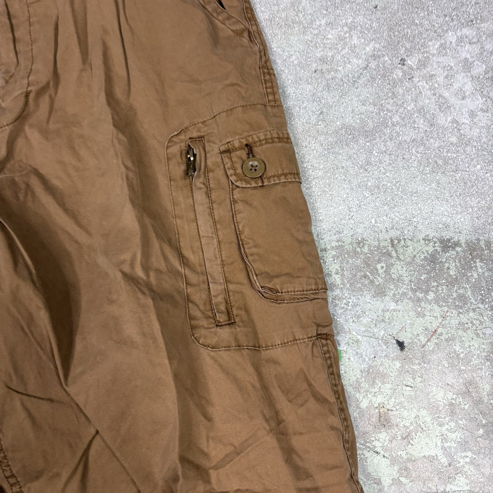 Vintage Arizona Jean Company Cathy Pants Mens Size 34×30 Baggy Convertible Y2K