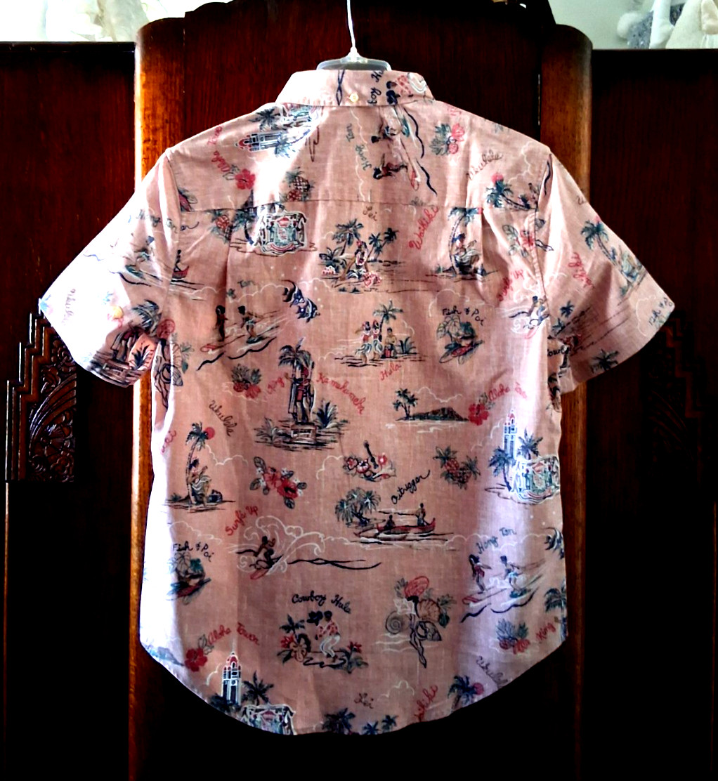 Reyn Spooner Men’s ” HAWAII 1959″ NWT TAILORED FIT Light Pink Botton Front Sizes