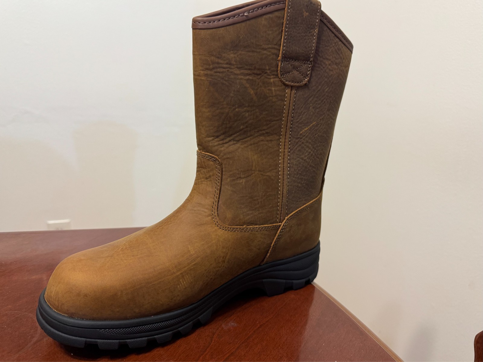 Wolverine Wellington W04727 Men’s Brown Leather Work Western Boots – Size 10