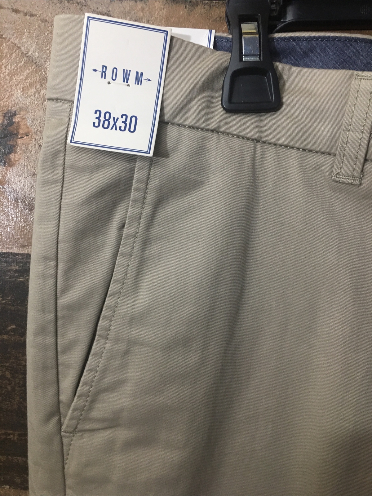 Dillard’s Rowm Pants Men 38X32 Chino Stretch Fabric 98% Cotton 2% Spandex NWT