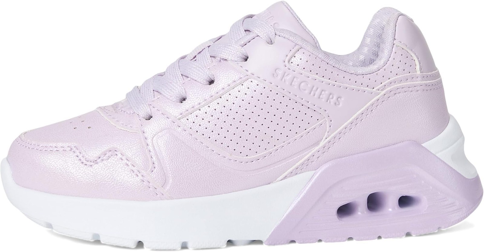 Skechers Girls’ Uno Lite 2.0 – Lavendar – 1 Little Kid M