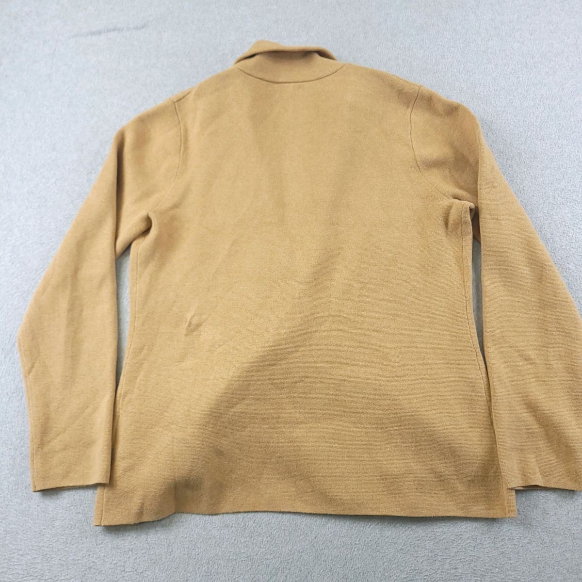 J Crew Schoolboy Blazer Womens Medium Brown Cotton Knit Sweater Jacket