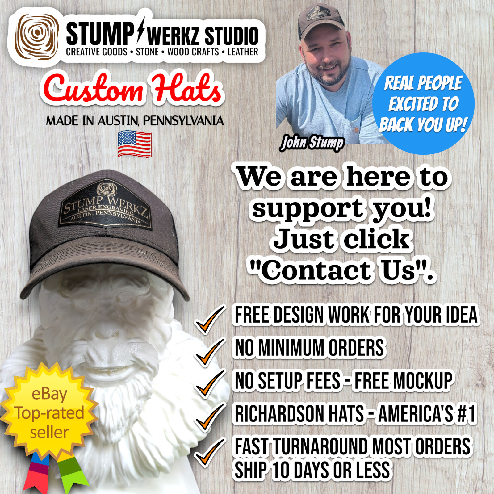 Custom Personalized Hat Baseball Cap Trucker Richardson 112 312 168 Logo Promo