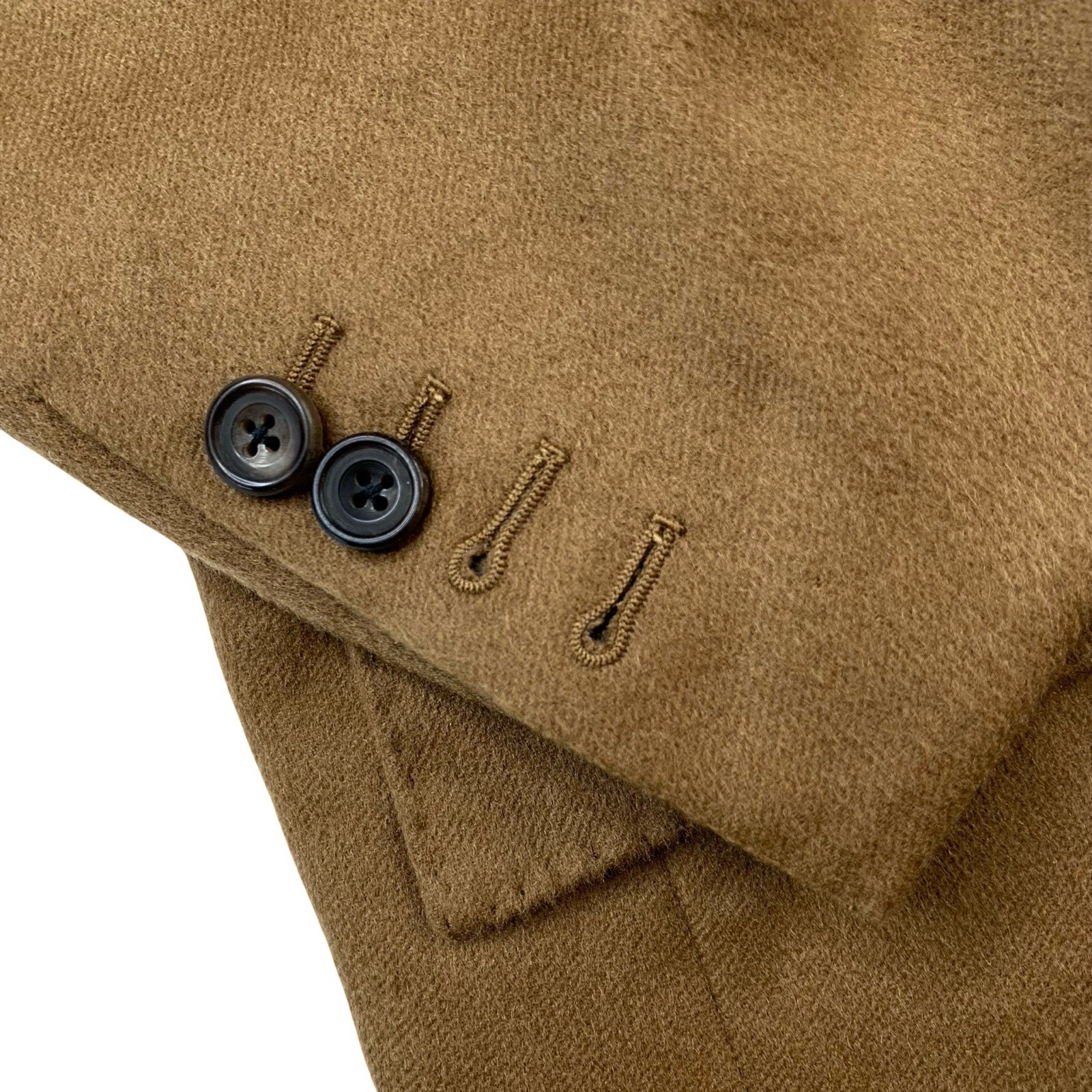 Bespoke 46 S Stephen Kempson 100 % Cashmere Solid Harvest Brown Made England