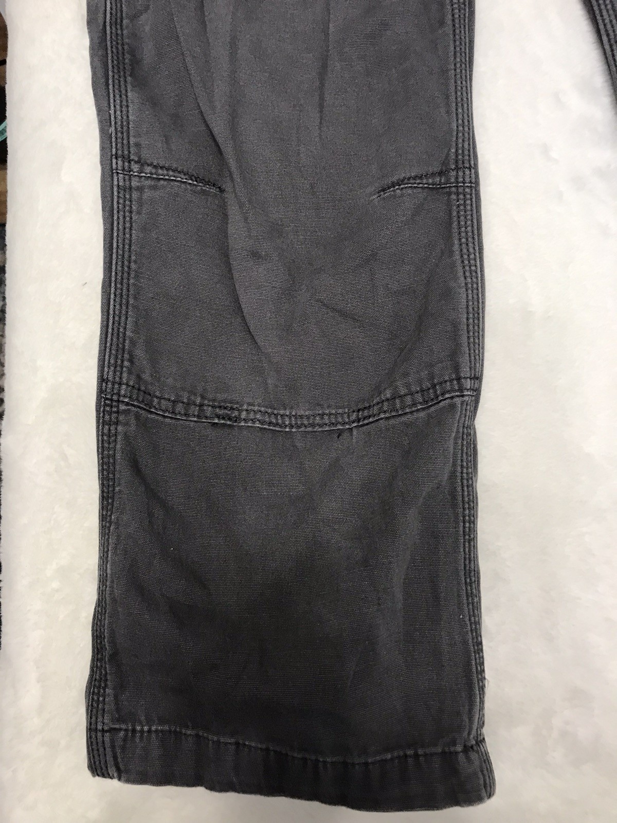 Carhartt RELAXED STRAIGHT RIGBY DOUBLE-FRONT DUNGAREE Gravel Gray Mens 36×30