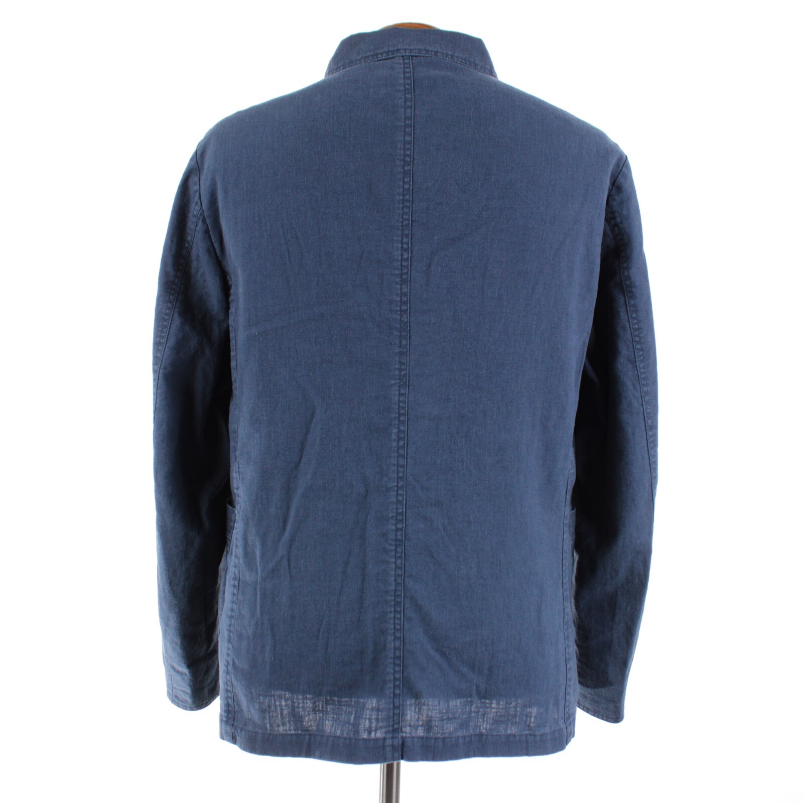 Waterville NWT 100% Linen Overshirt Size 54 (XL US) Barret In Solid Blue