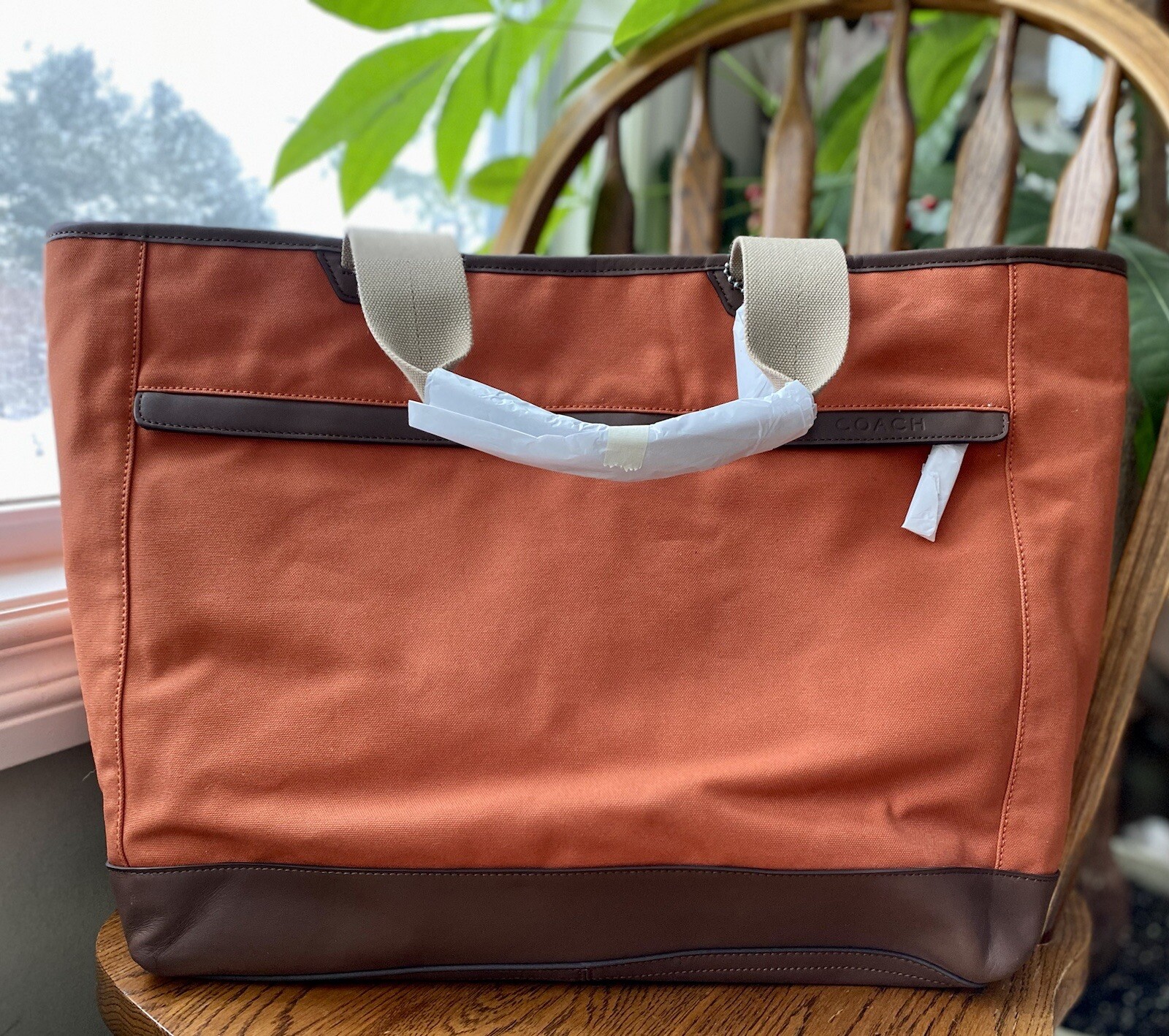 NWT$448 Coach CAMDEN Men’s WEEKEND CANVAS TOTE BAG F70931