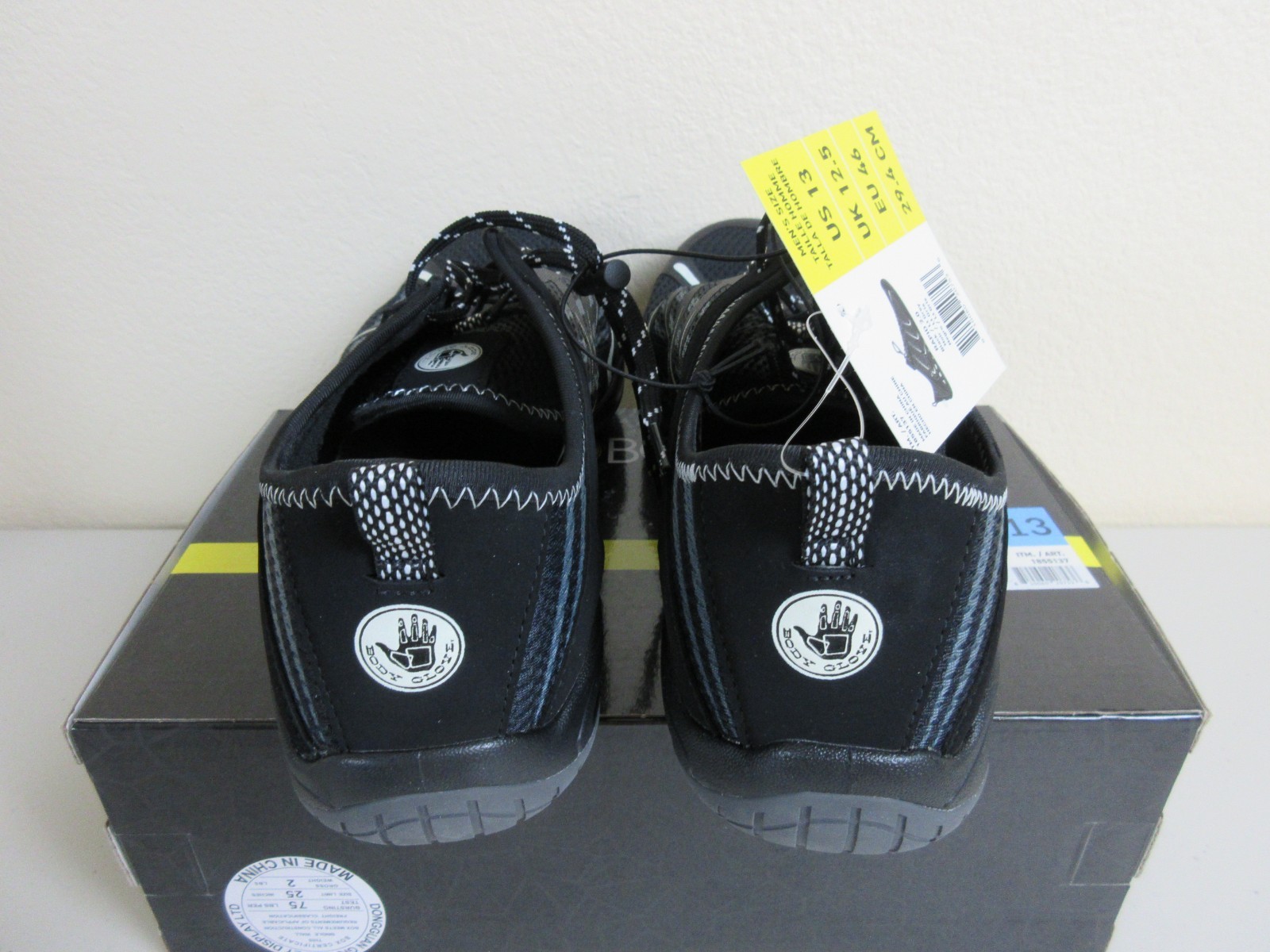 Body Glove Men’s Rapid 2.0 Performance Water Shoes Size 13 – Black & Gray (NWB)