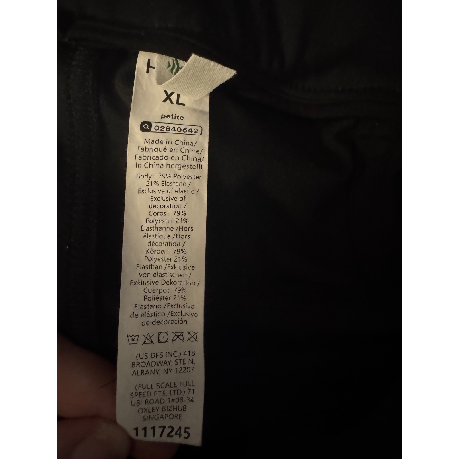 Halara High Waisted Pleated Tapered Dress Pants Black Petite XL 1117245