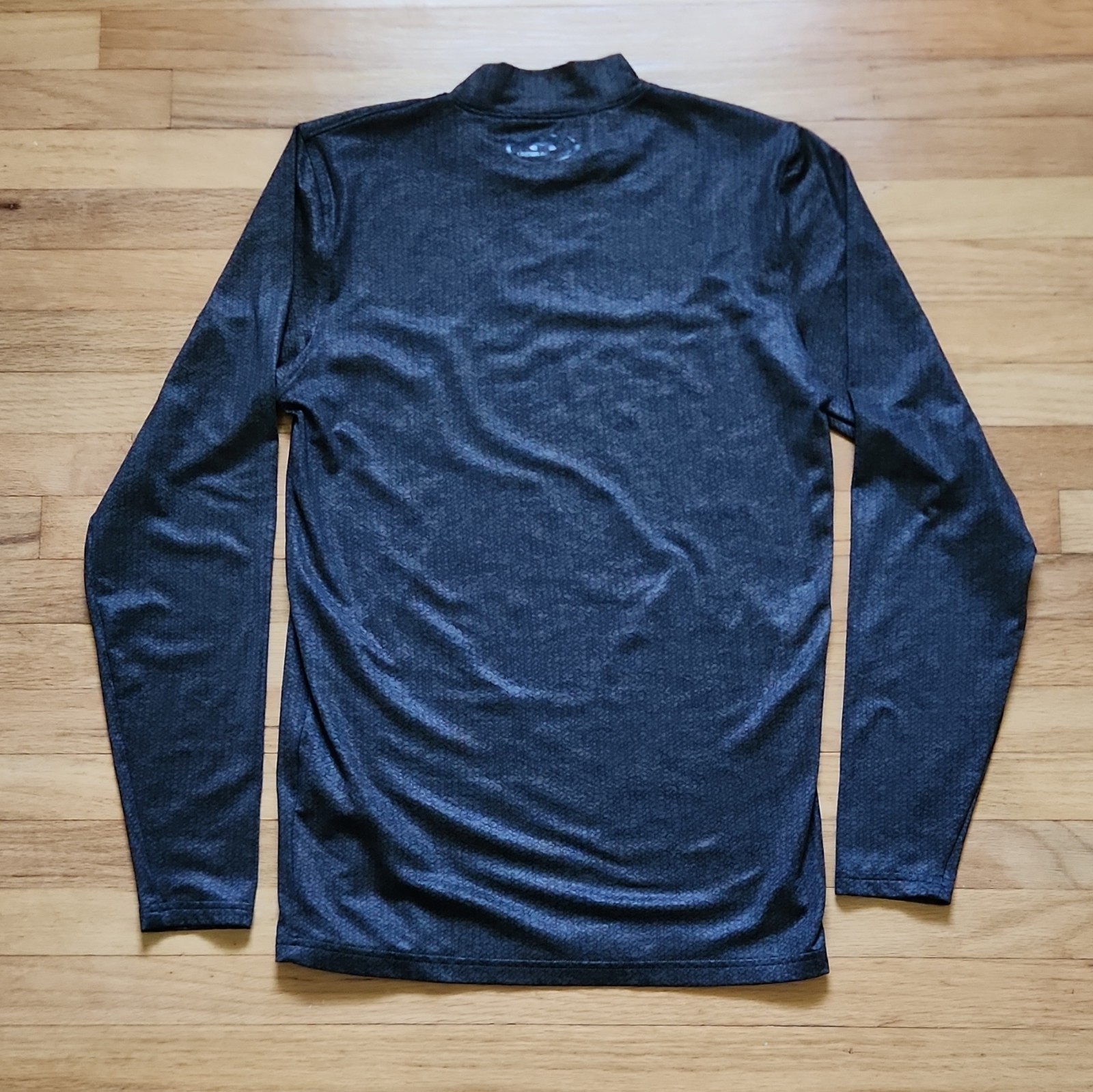 Under Armour ColdGear Men’s S Long Sleeve Mock Neck Compression Shirt Gray/Black