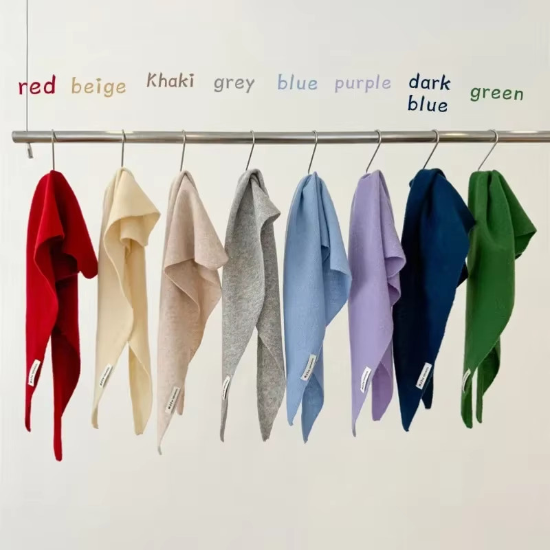 British Korean Triangle Scarf Niche Wool Triangular Scarf Women Headscarf Knitte