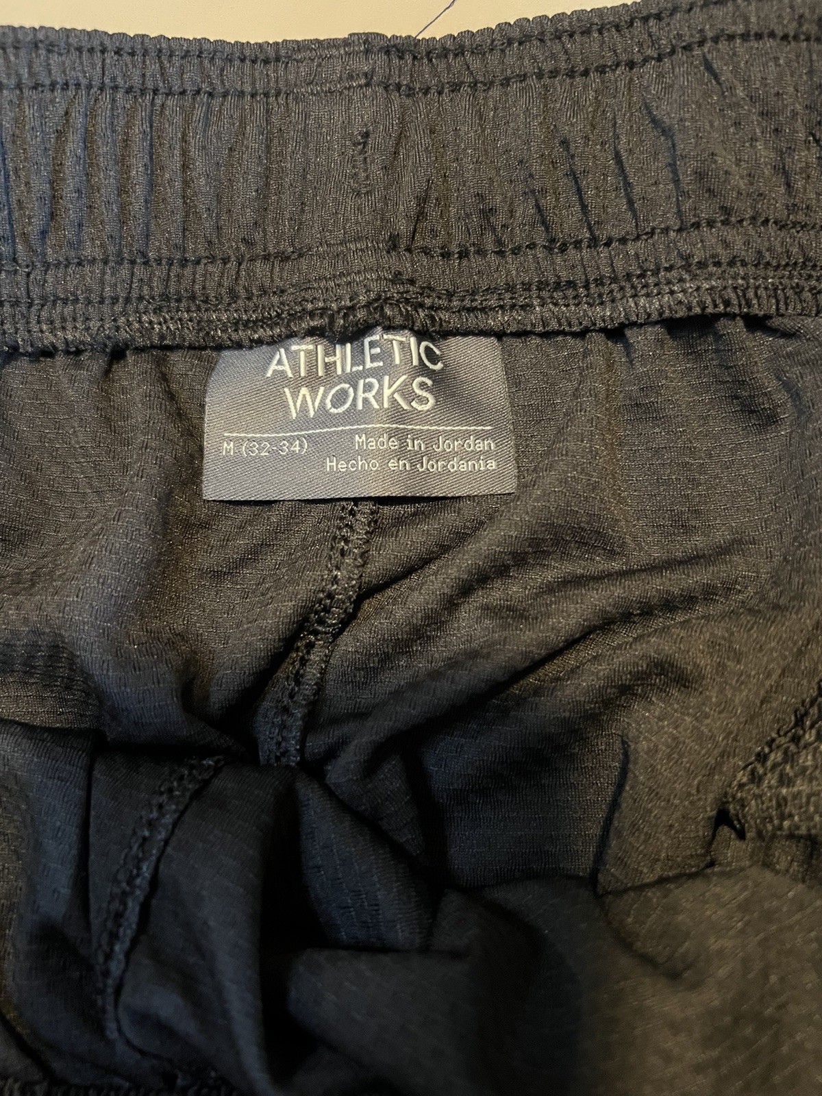 Athletic Works Core Short Men’s Black Mesh Gym Shorts M 32-34 Drawstring