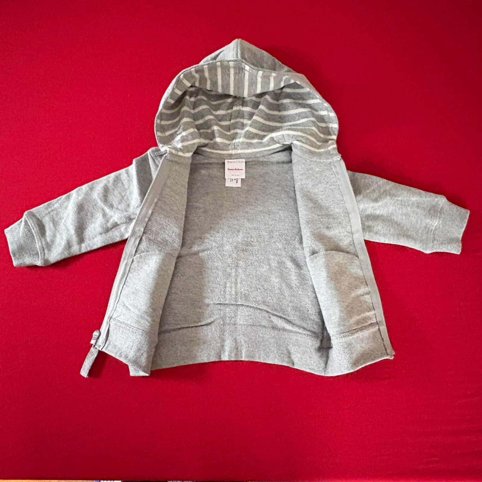 Hanna Andersson Cute Cotton French Terry Hoodie Jacket. Size 12-18 Months, 75 cm