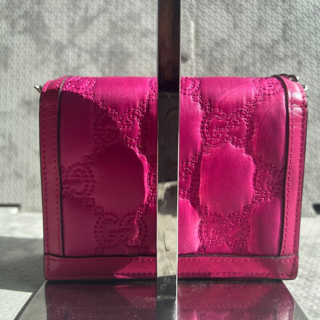 Gucci GG Matelass Mini Shoulder Bag 2way Pink Gift Present 0611b