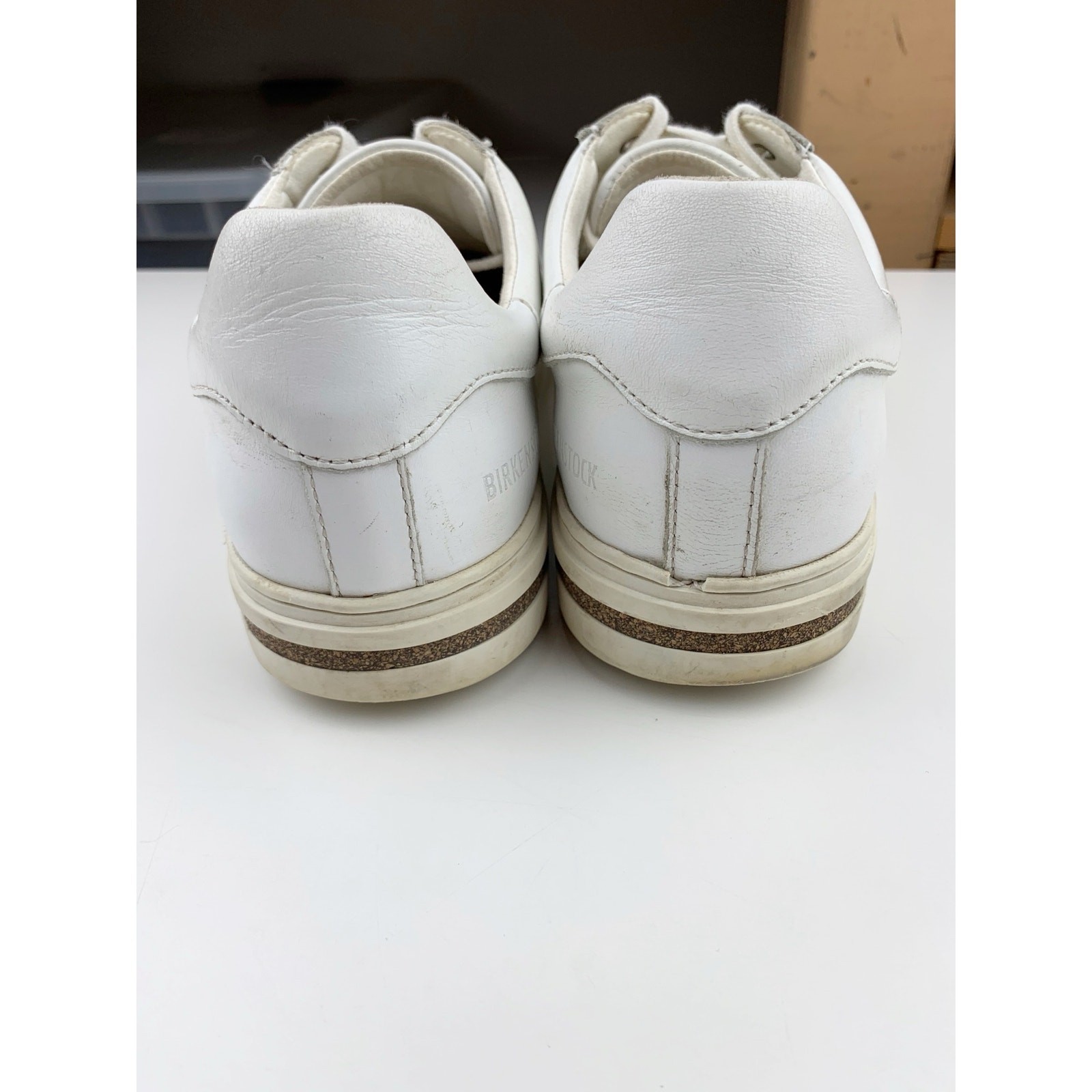 Birkenstock Bend Low White Leather Sneakers Lace Up Comfort Shoes 40 W 9 M 7