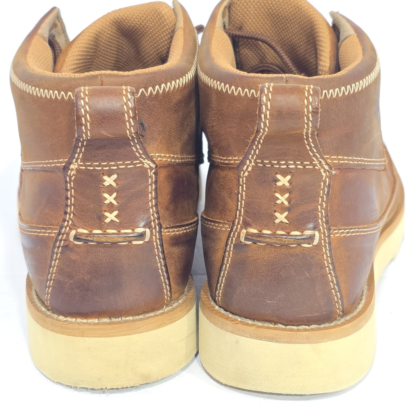 Twisted X Men’s 10 M Basket Weave Moc Toe Wedge Western Chukka Boots MCA0032