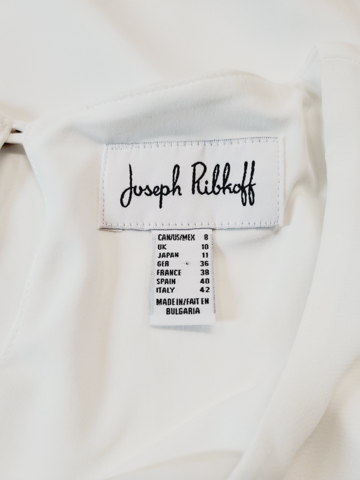 Joseph Ribkoff Womens 8 White Top Lightweight Layered Flowey Resort Cruise