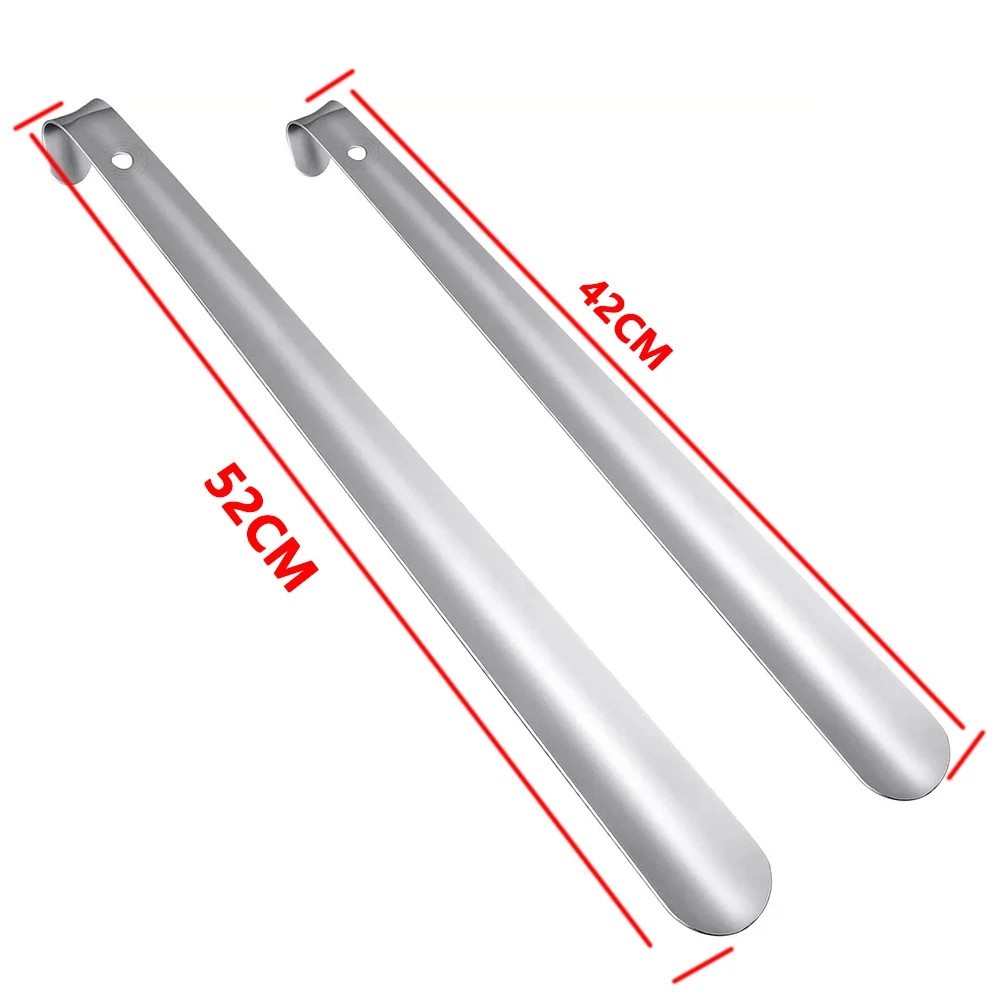 22in Extra Long Handle Shoe Horn Stainless Steel Metal Shoes Remover Shoehorn US