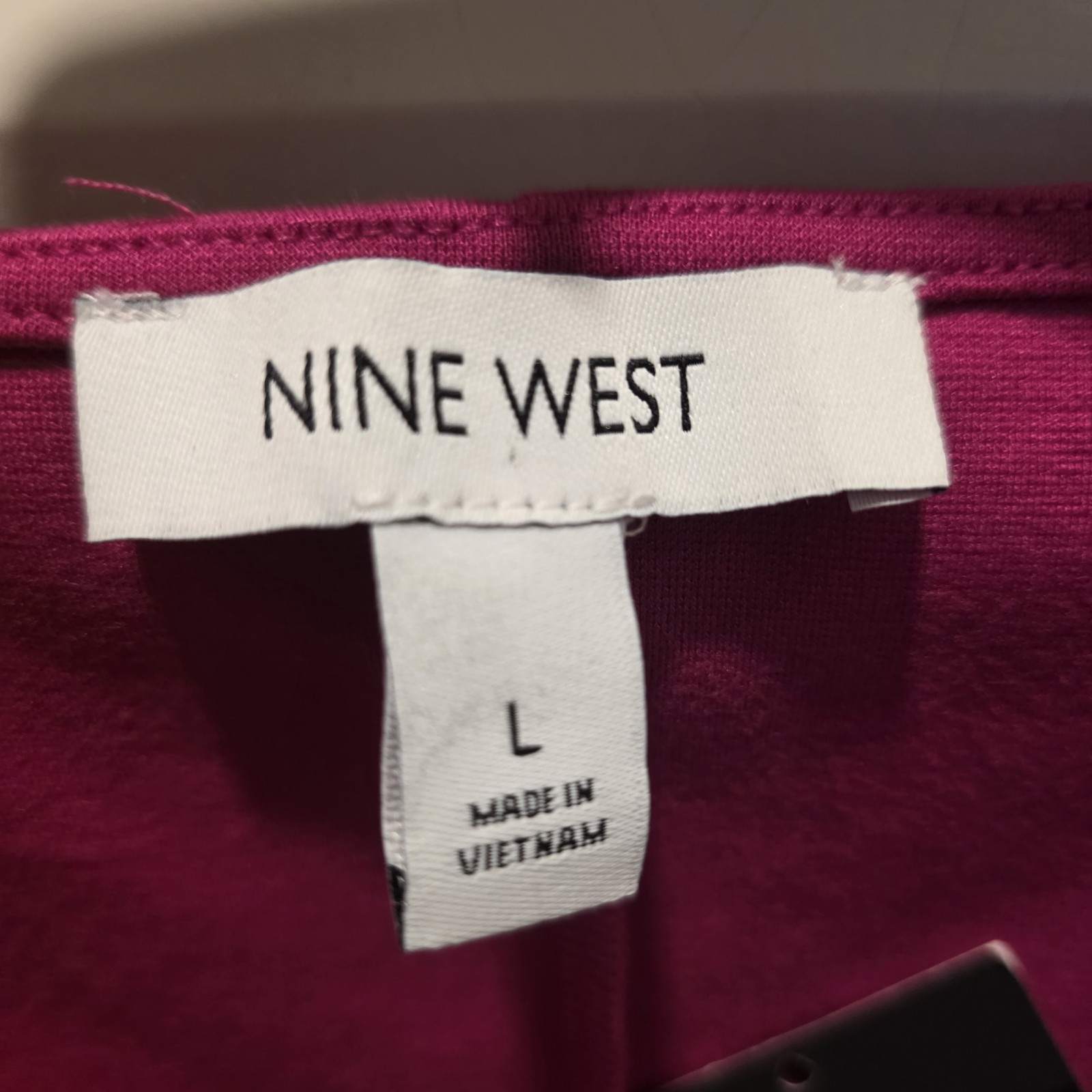 Womens Top Nine West Fushia Size Large NWT
