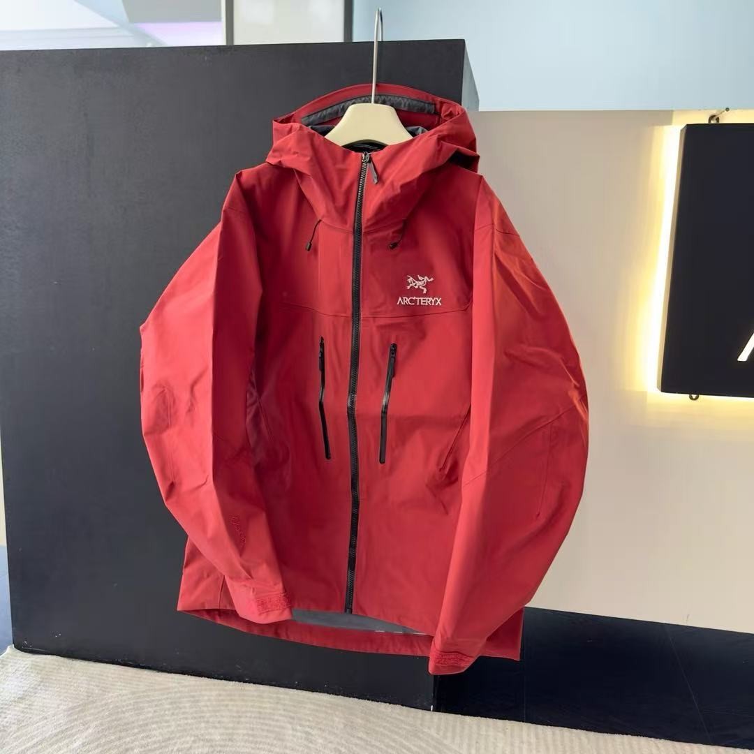 Fashion ARC 7 Alpha SV Gore-Tex Jackets Camping Hiking Outdoor Travel Red Coat