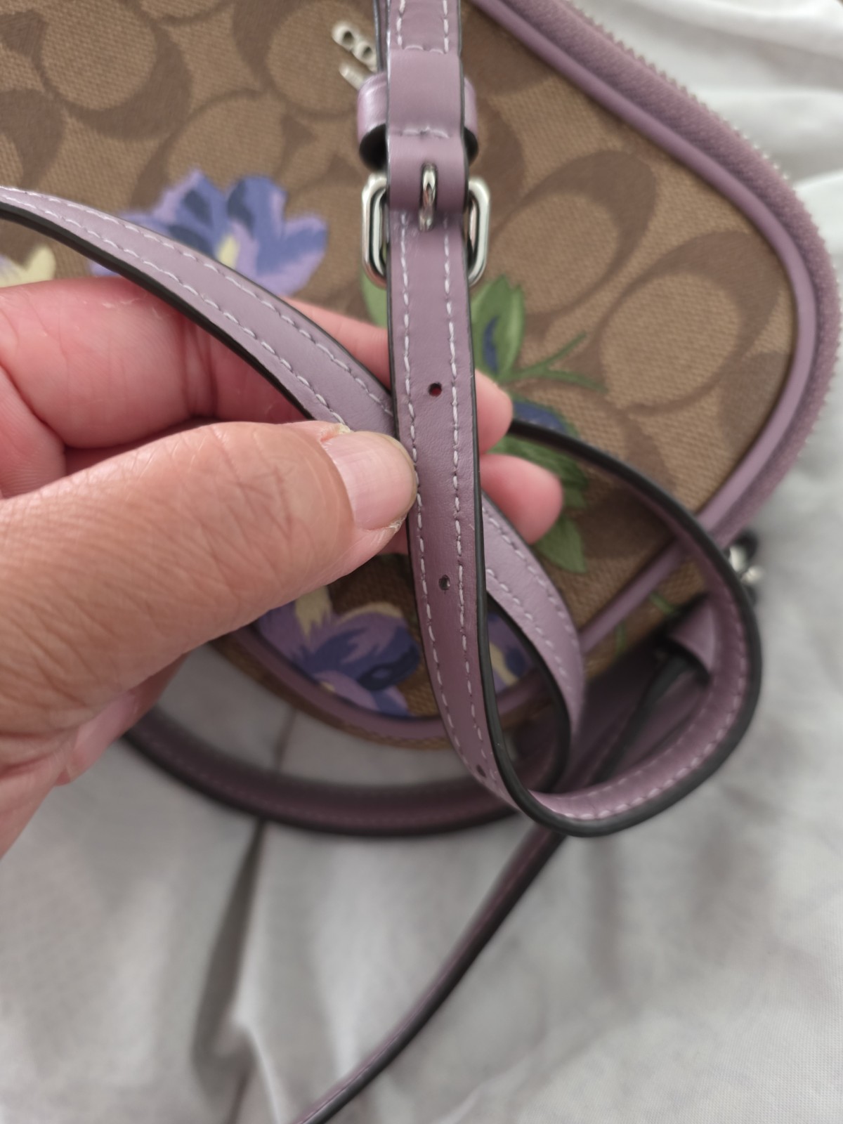 Coach Floral Print Pink Mini Jamie Camera Bag Crossbody Bag