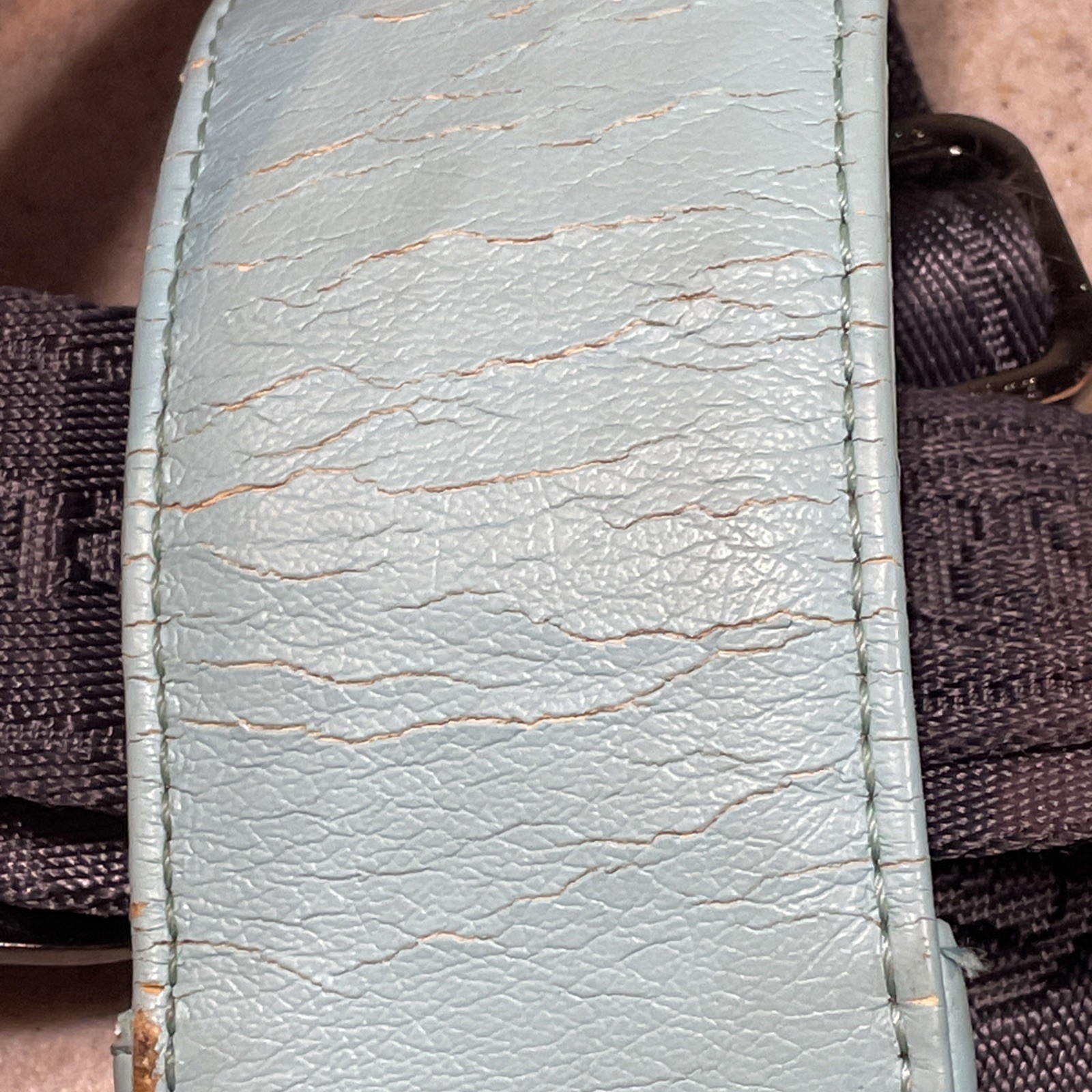 Lululemon Replacement Crossbody Strap Adjustable Detachable 1.5″ Gray/Turquoise