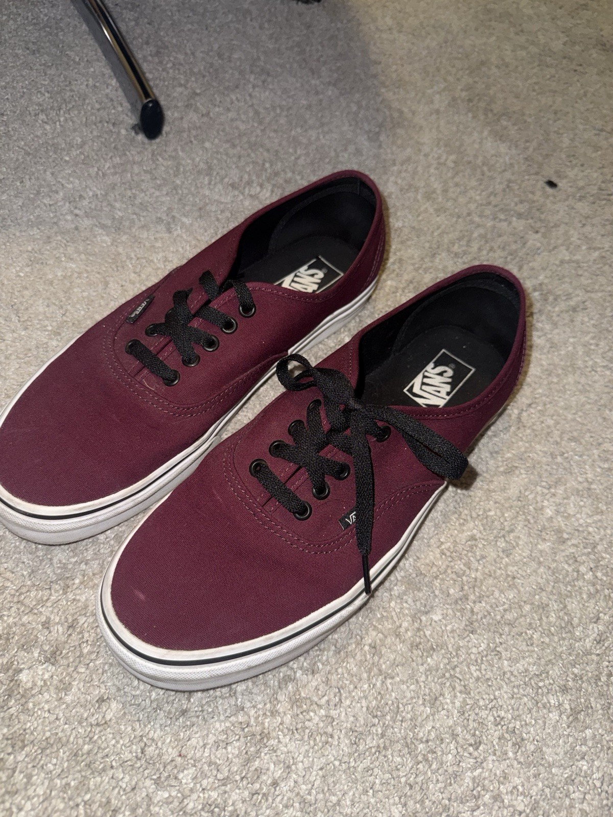 Maroon Vans Mens Size 12