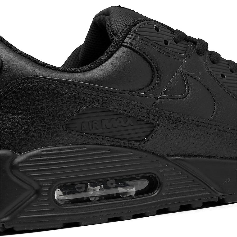 Men’s Nike Air Max 90 LTR “Leather Triple Black” Blk/Blk-Blk (CZ5594 001)