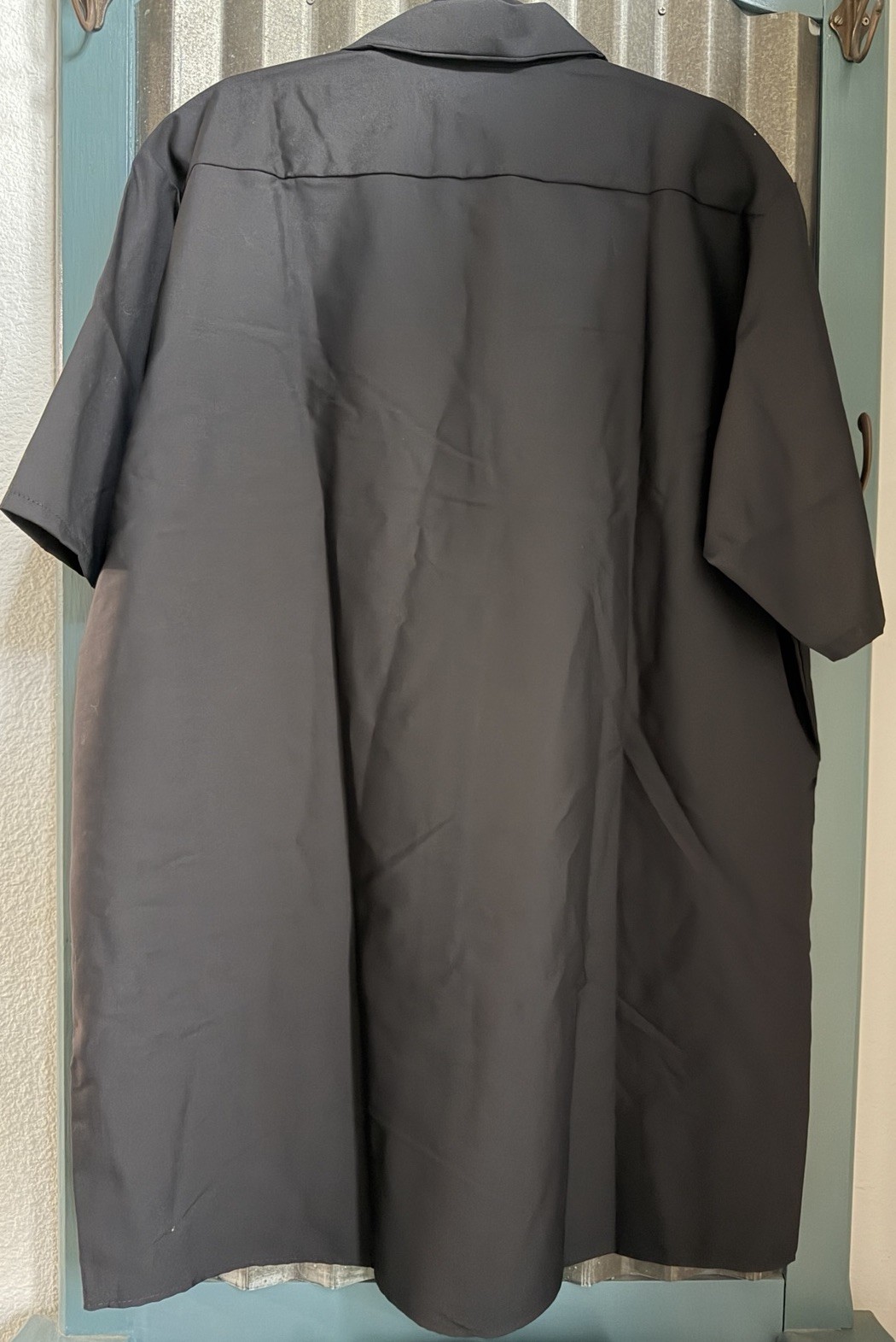 Red Kap Industrial Mens Work Shirt SP24 Black Size XL Short Sleeve Button Down