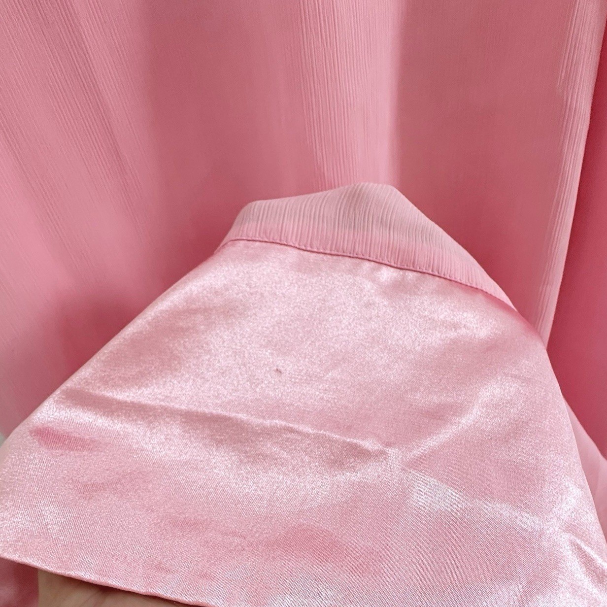 Vtg Y2K Valerie Stevens Barbie Coquette Slip Dress Nightie Pink Sheer Chiffon M