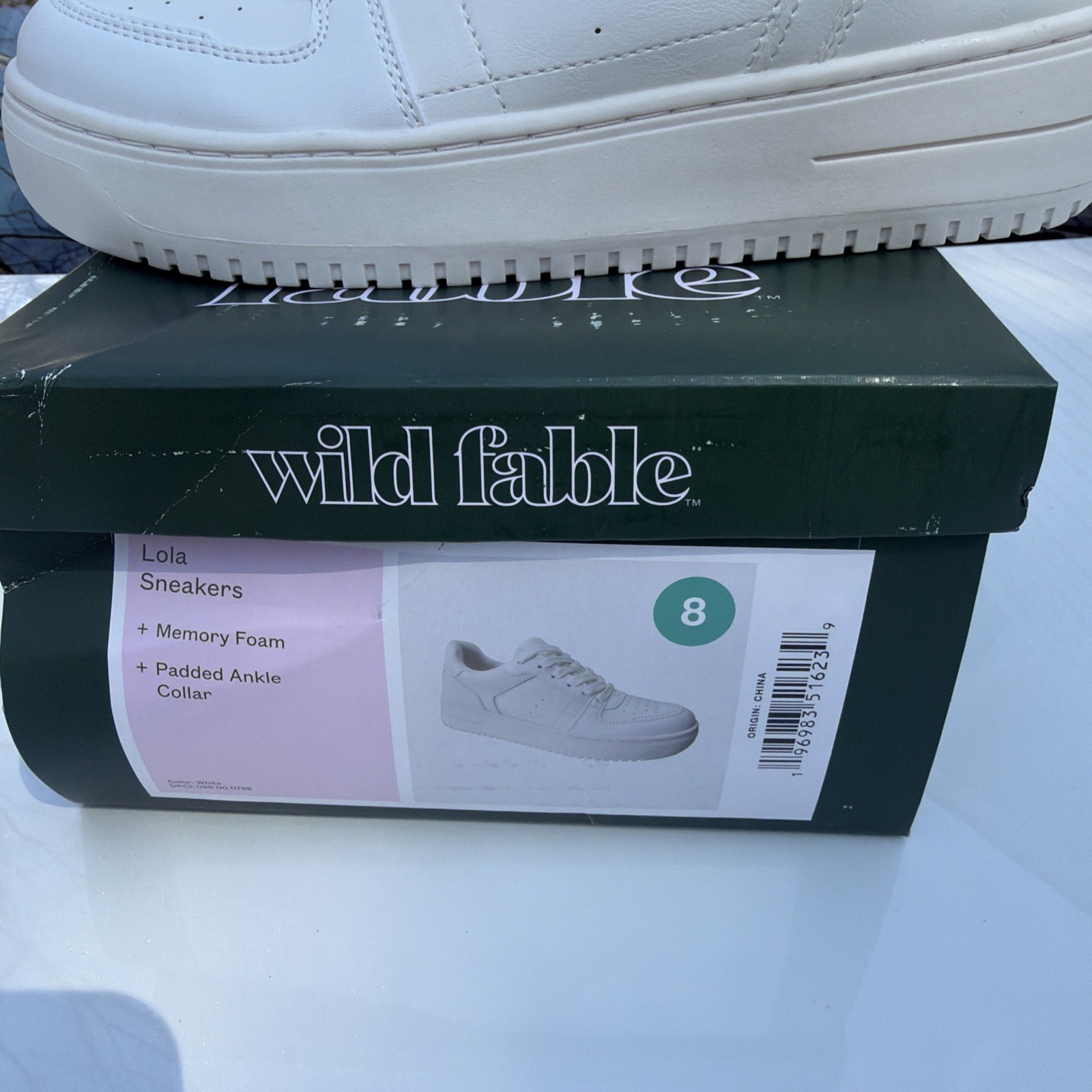 Wild Fable Lola Low Casual Fashion Womens Sneakers White Size 8