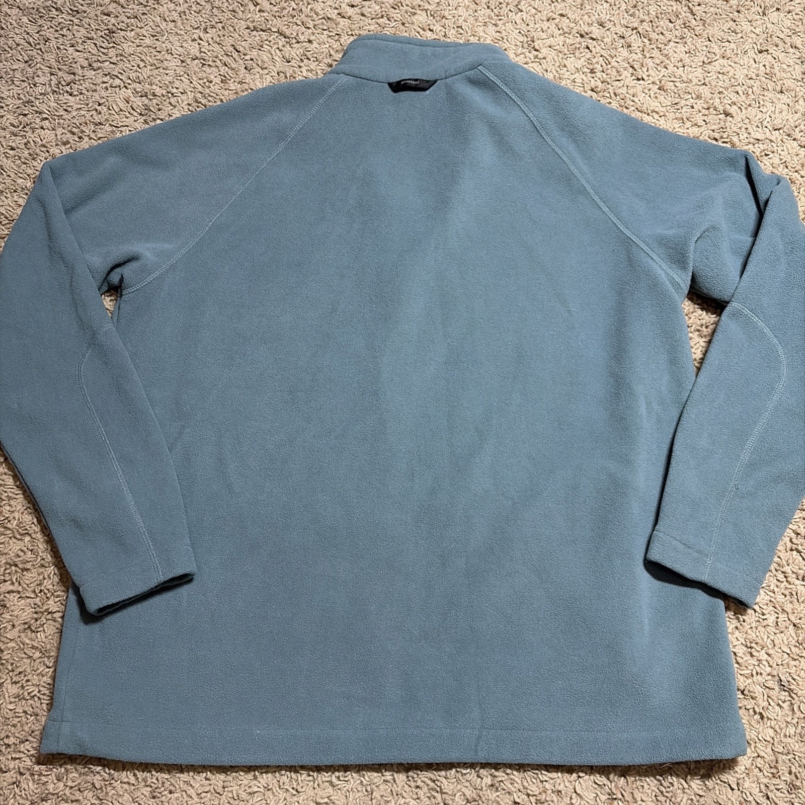Mens L Columbia Fast Trek II Interchange Full Zip Blue Orange Fleece Jacket