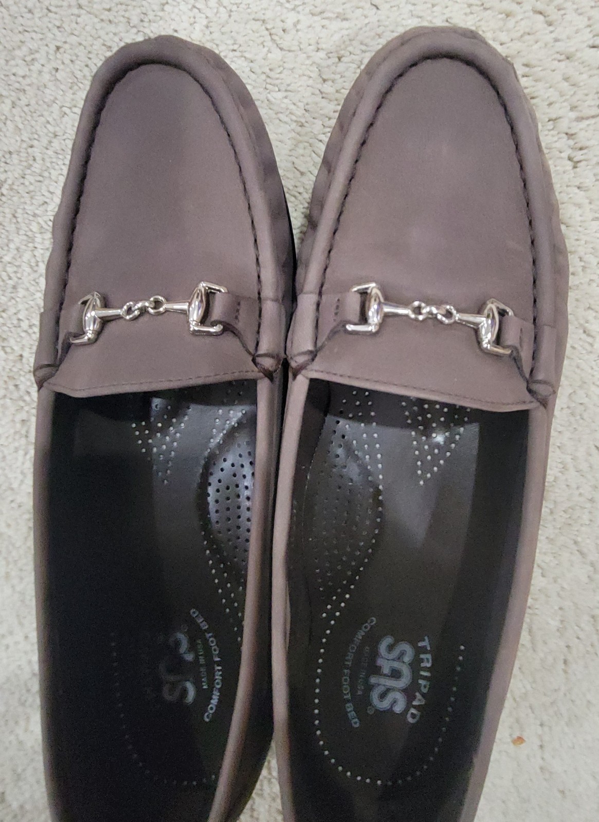 SAS Tripad Slip-on Taupe Suede Driving Moccasins SZ 9.5M